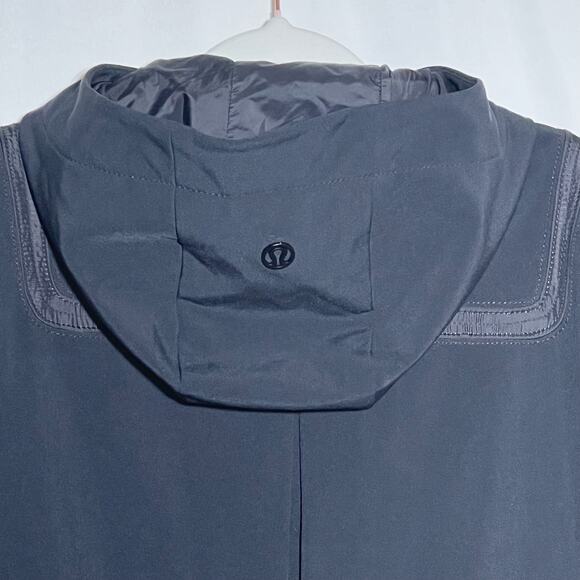 Lululemon Paddington Soft Shell Duffle Winter Coat Black Womens Size 6 - Picture 6 of 11